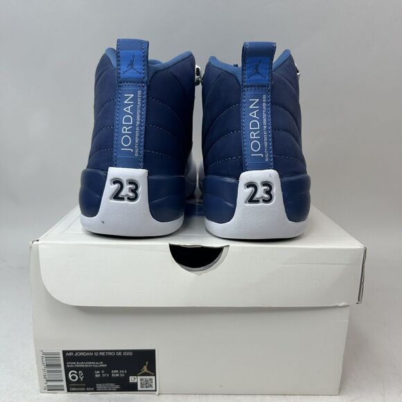 Nike Shoes Air Jordan 12 Retro SE GS “Indigo/Legend Blue” 2024 - Picture 4 of 5